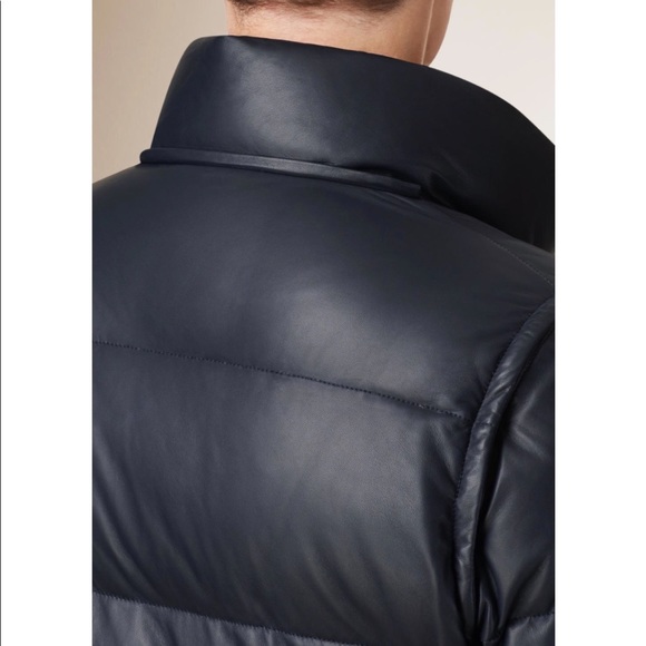 Burberry Detachable Sleeve Hooded Puffer Jacket- Lamb Leather - Picture 4 of 15